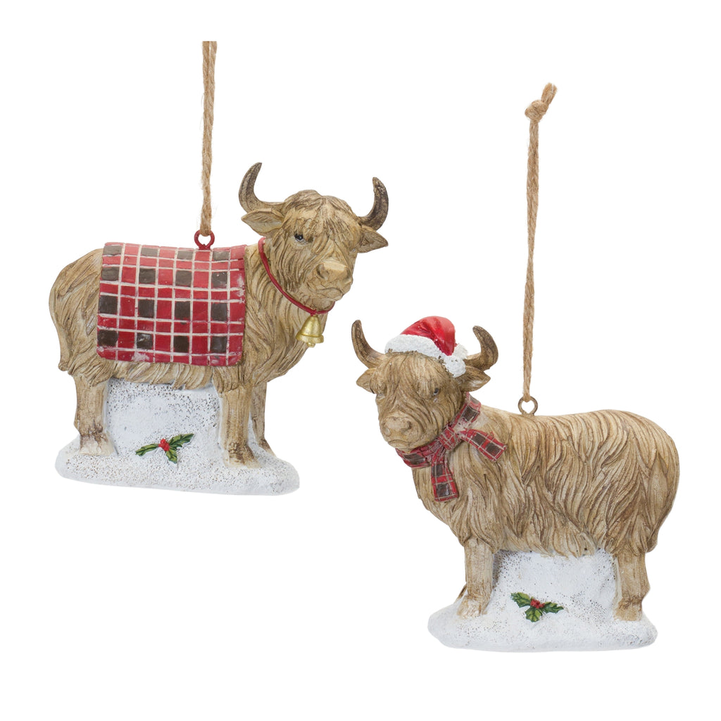 Highland-Cow-Ornament-(Set-of-6)-Ornaments