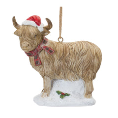 Highland Cow Ornament (Set of 6)