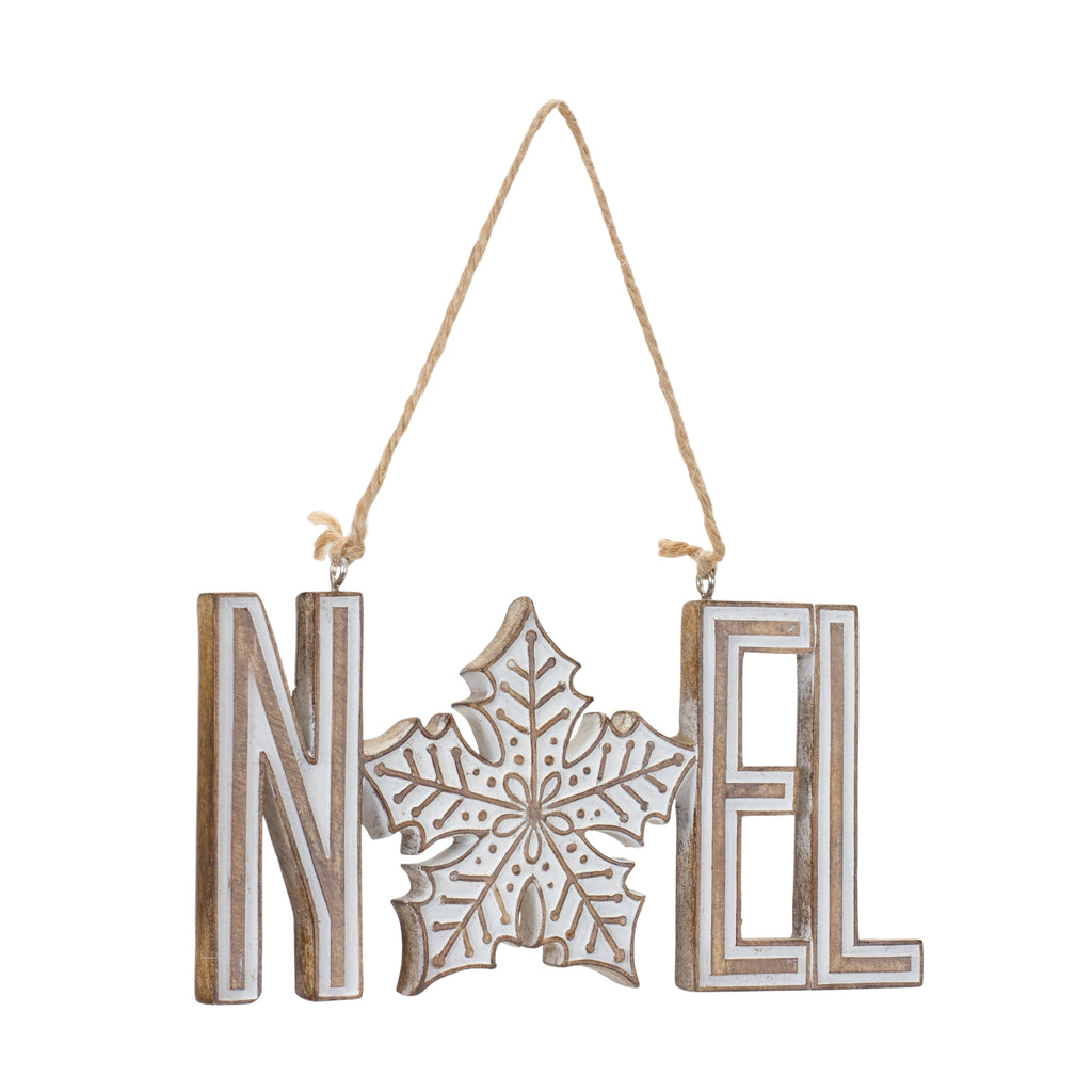 Joy Noel Snowflake Ornament (Set of 12)
