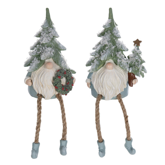 Pine-Tree-Gnome-Shelf-Sitter-Figurine-(Set-of-6)-Decor