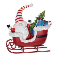 Santa-Gnome-in-Sleigh-Figurine-(Set-of-2)-Decor