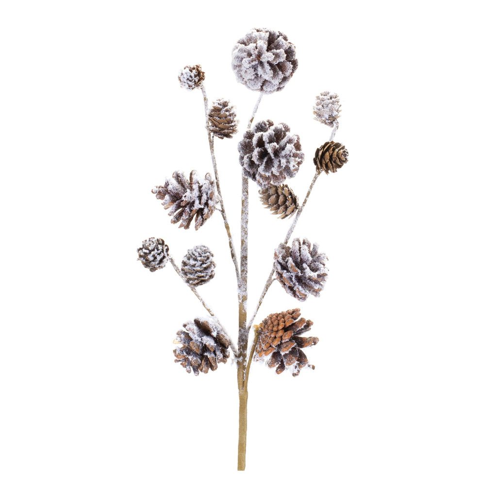 Snowy-Pine-Cone-Spray-(Set-of-6)-Faux-Florals
