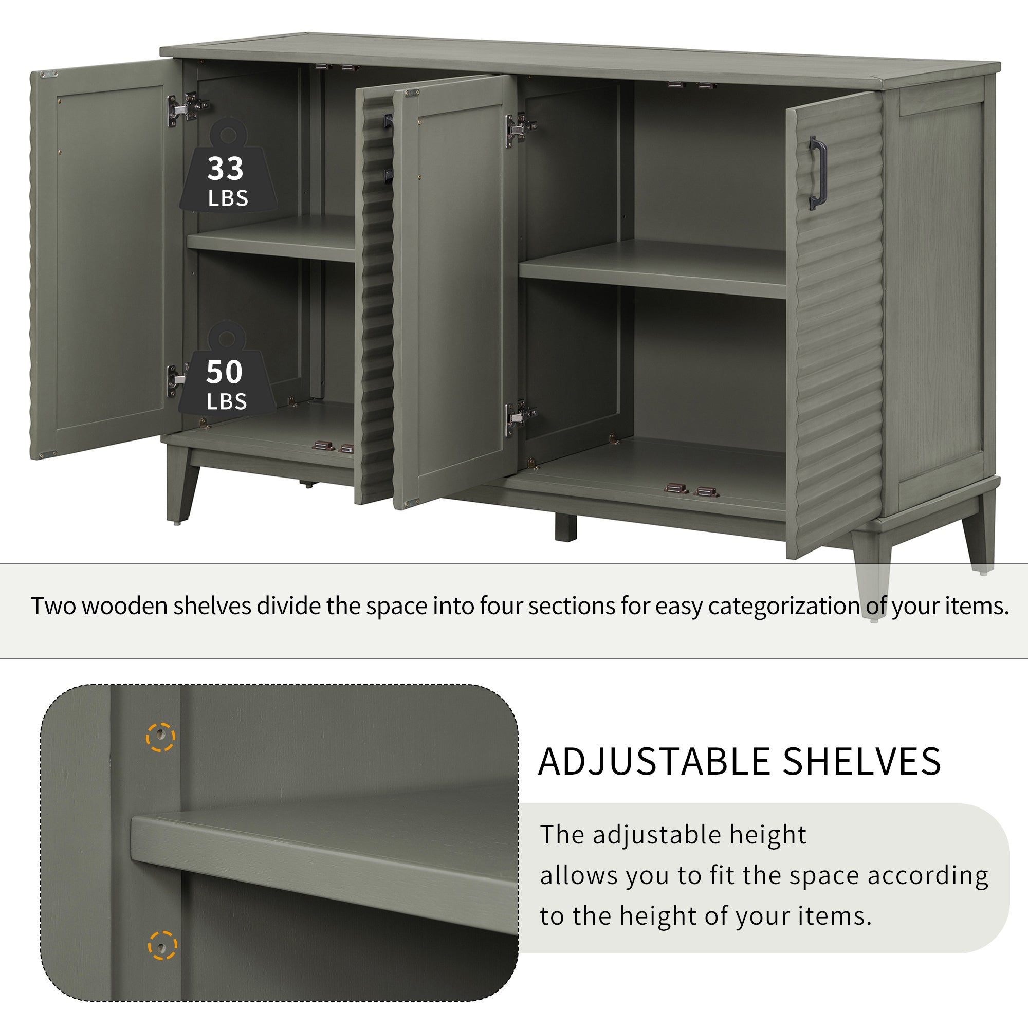 Large Storage Buffet