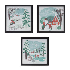 Framed-Winter-Scene-Wall-Art-(Set-of-3)-Wall-Art