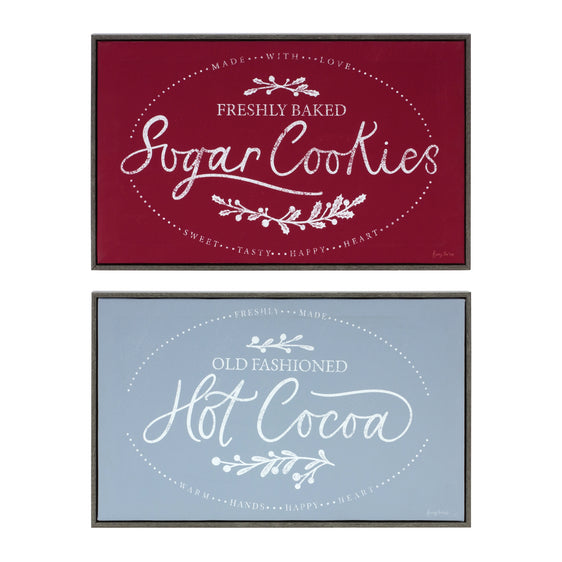 Winter-Cookies-and-Cocoa-Wall-Sign,-Set-of-2-Wall-Art