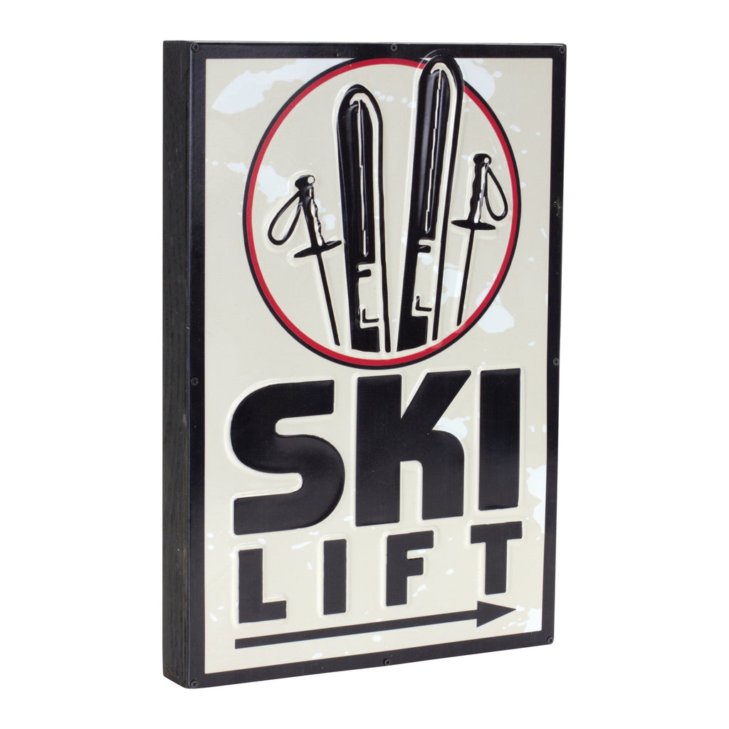 Ski Lift Lodge Sign 15.75"