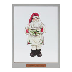 Framed Santa and Snowman Wall Art (Set of 2)