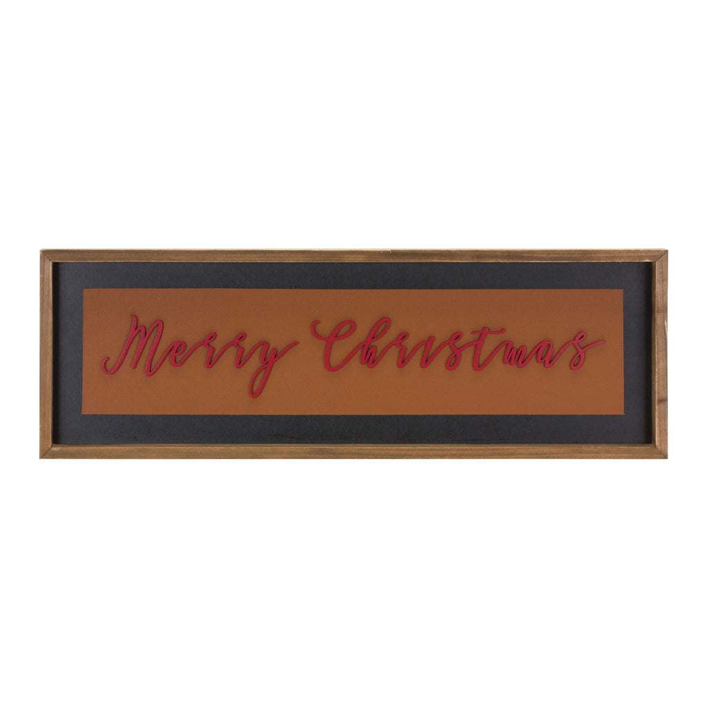 Wood Merry Christmas Sign 23.5"