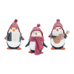Musical-Penguin-Figurine-(Set-of-3)-Decor