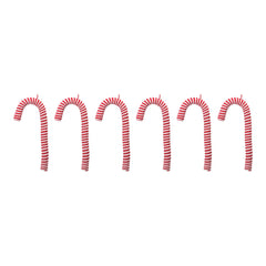 Fabric Candy Cane Ornament (Set of 6)