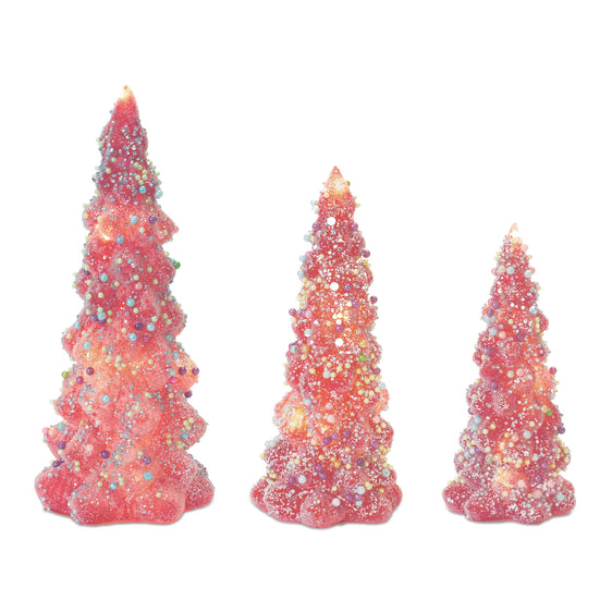 LED-Tree-with-Rainbow-Pearl-Ornaments-(Set-of-3)-Ornaments