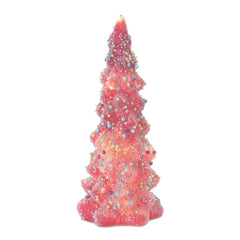 LED Tree with Rainbow Pearl Ornaments, Set of 3