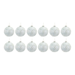 Snowflake Ball Ornament (Set of 12)