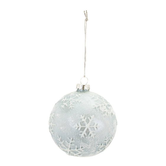 Snowflake Ball Ornament, Set of 12