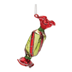 Glass Wrapped Candy Ornament (Set of 12)