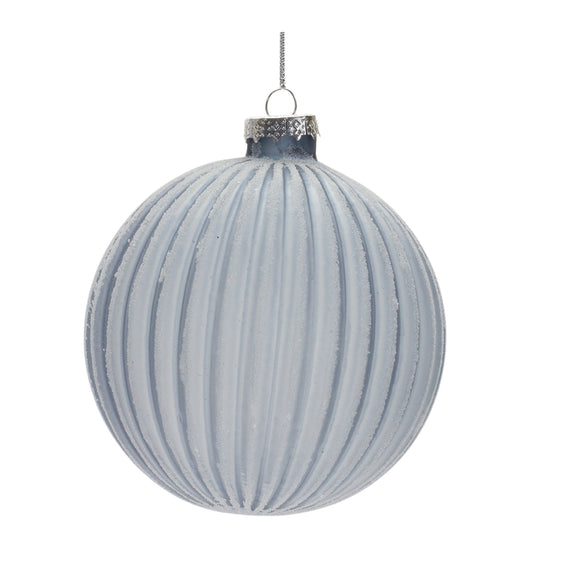 Frosted Glass Ball Ornament, Set of 6
