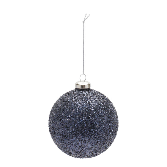 Beaded Glass Ball Ornament, Set of 6