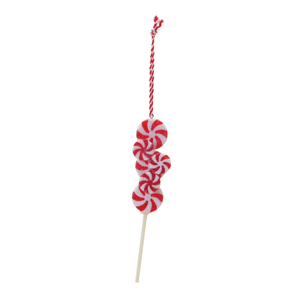 Peppermint Candle Drop Ornament (Set of 24)