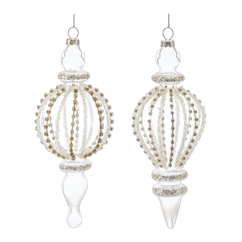 Jeweled-Glass-Finial-Drop-Ornament-(Set-of-6)-Ornaments