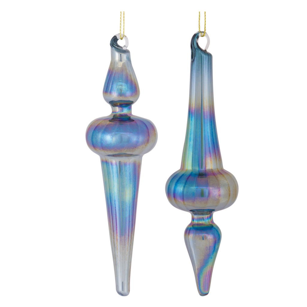 Irredescent-Glass-Finial-Drop-Ornament-(Set-of-12)-Ornaments