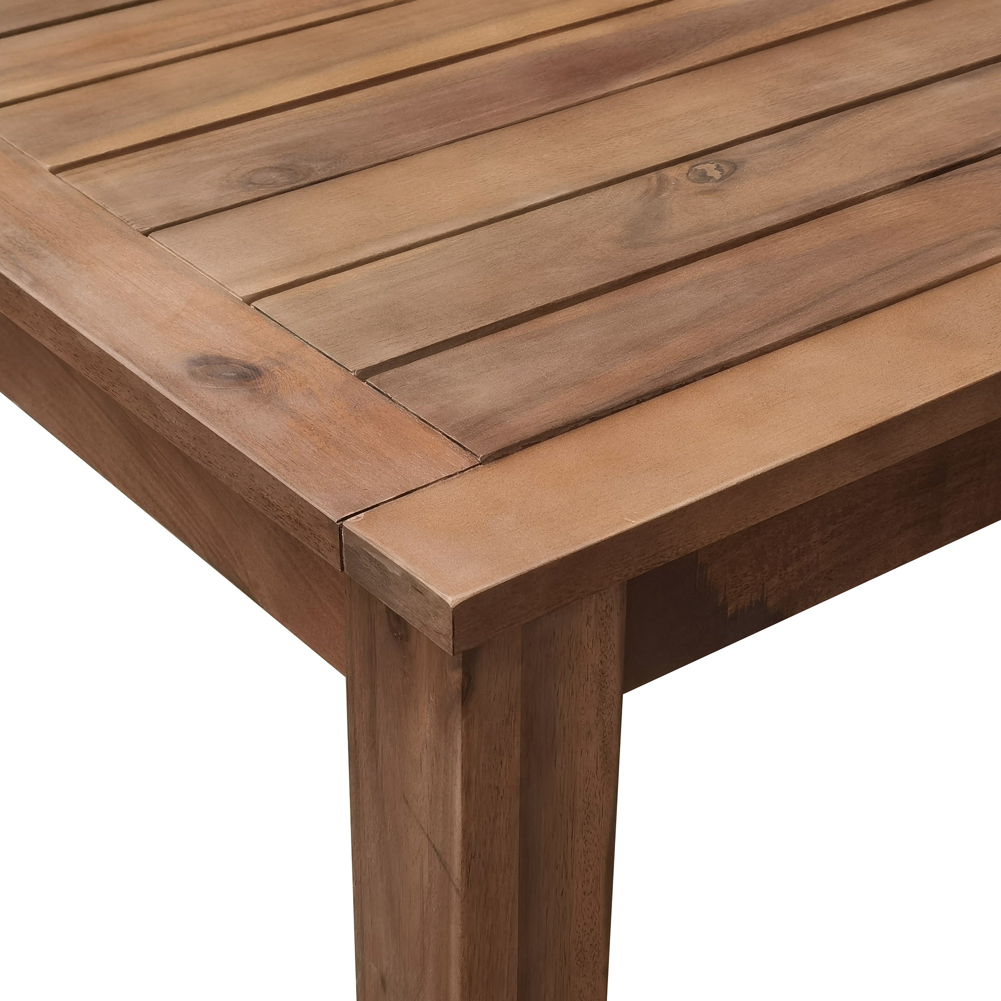 Acacia Wood Outdoor Dining Set with Table And 6 Chairs
