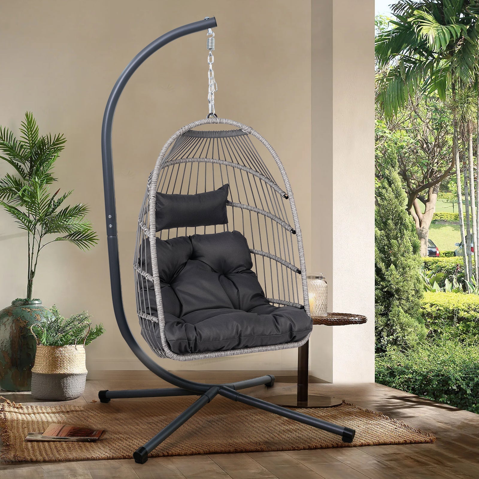 Myla Outdoor Egg Hanging Chair with Stand