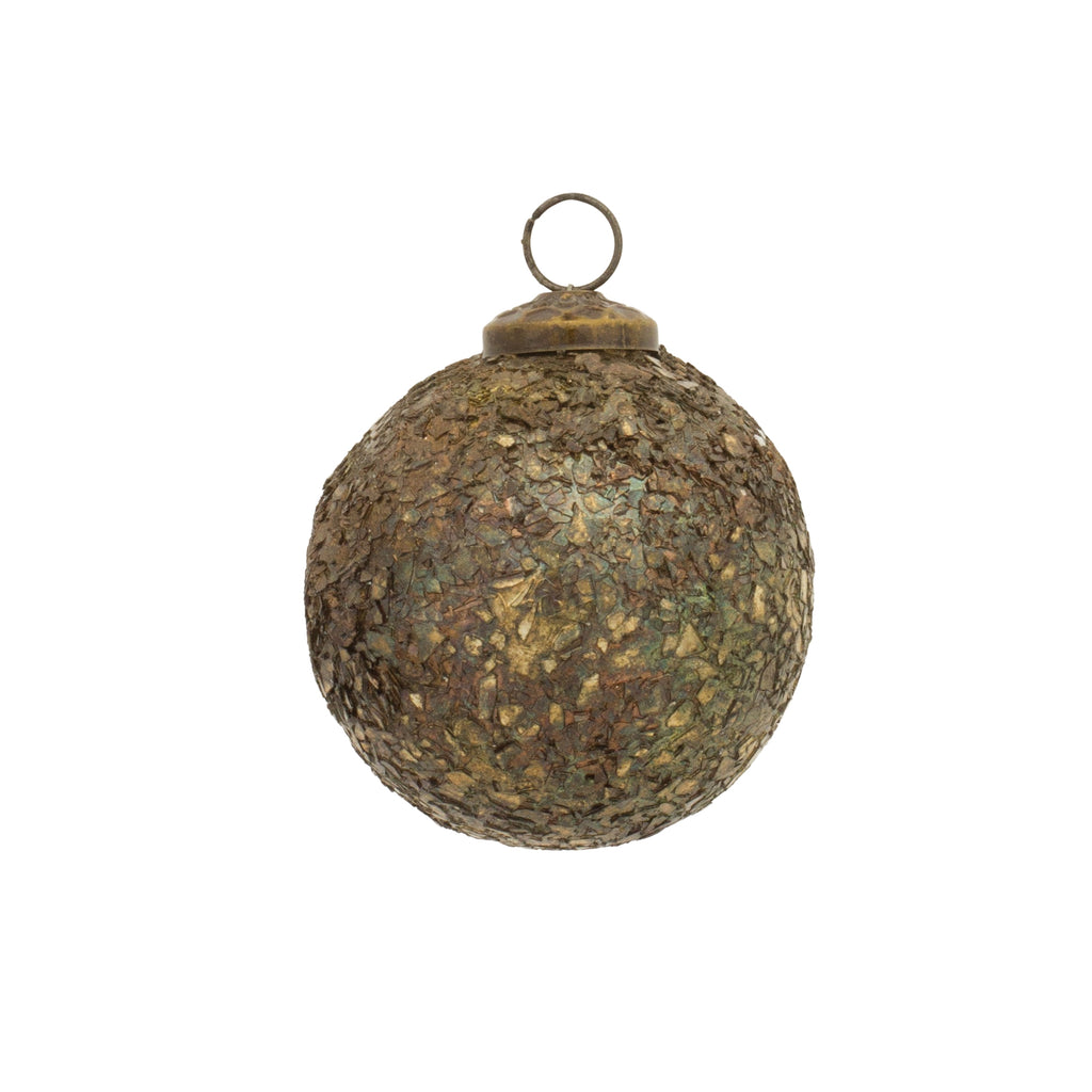 Mosaic Glass Ball Ornament (Set of 12)