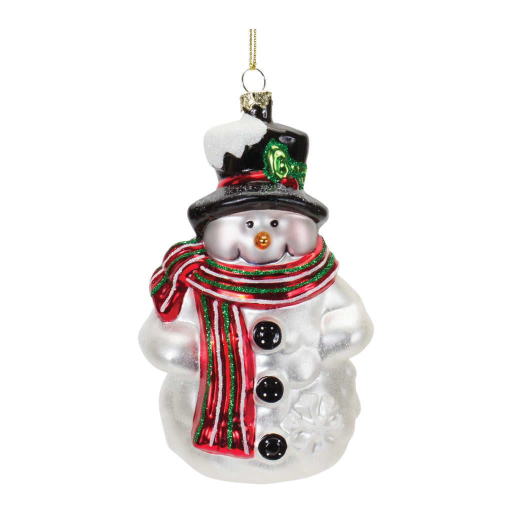 Glittered-Glass-Snowman-Ornament-(Set-of-6)-Ornaments