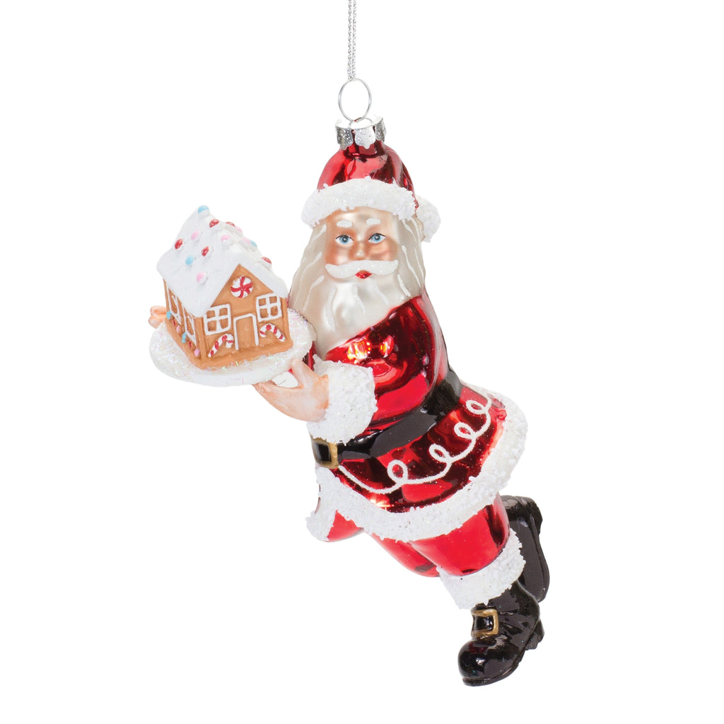 Glass-Santa-with-Gingerbread-Ornament-(Set-of-6)-Ornaments