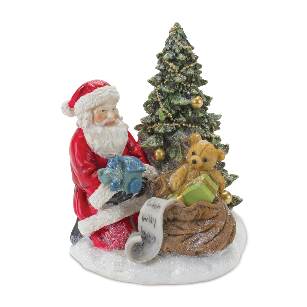 Santa-and-Christmas-Tree-Figurine-(Set-of-2)-Decor