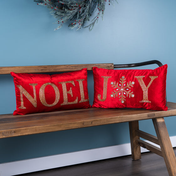 Beaded-Joy-and-Noel-Holiday-Pillow-(set-of-2)-Pillows