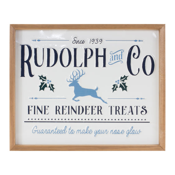 Rudolf & Co Reindeer Sign 15.75"