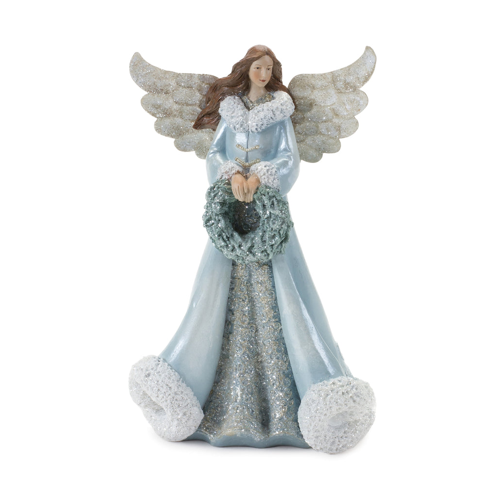 Elegant Winter Angel Figurine (Set of 2)