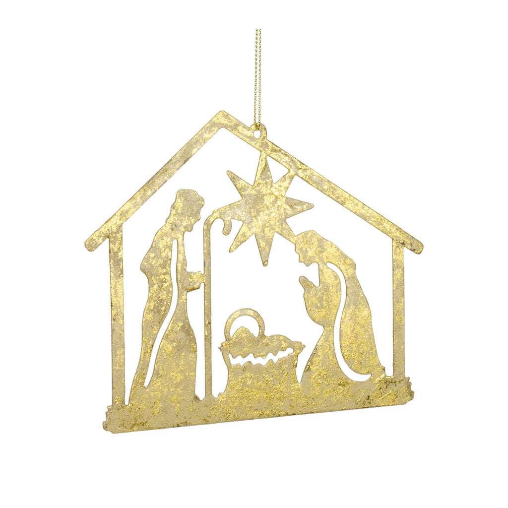 Metal-Holy-Family-Cut-Out-Ornament-(Set-of-12)-Ornaments