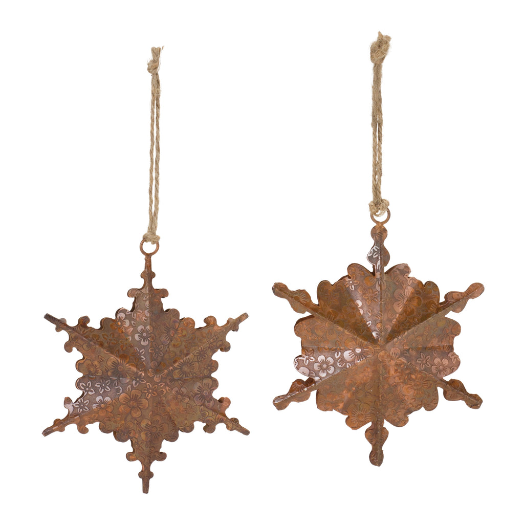 Floral-Metal-Snowflake-Ornament-(Set-of-6)-Decor
