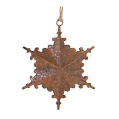 Floral Metal Snowflake Ornament (Set of 6)