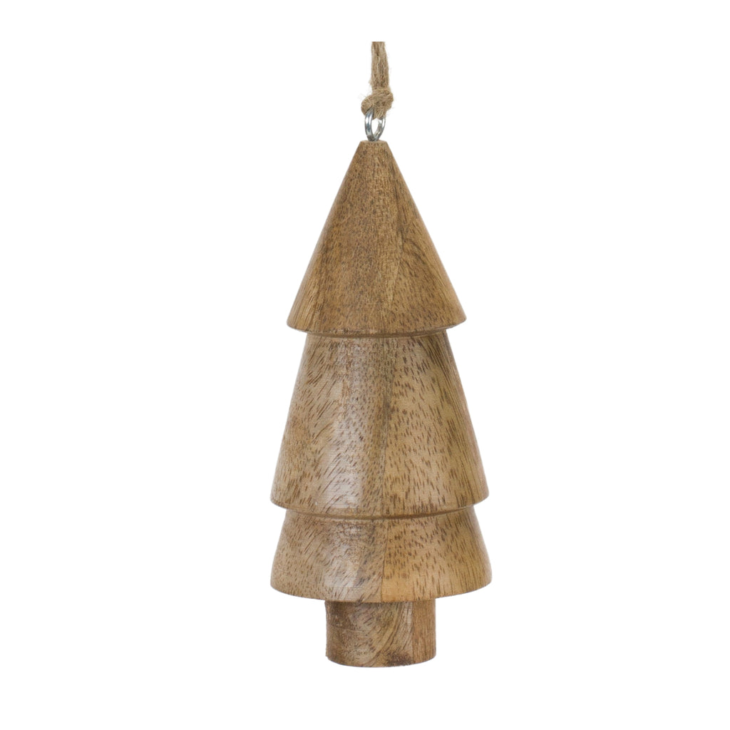 Wood Pine Tree Ornament (Set of 6)