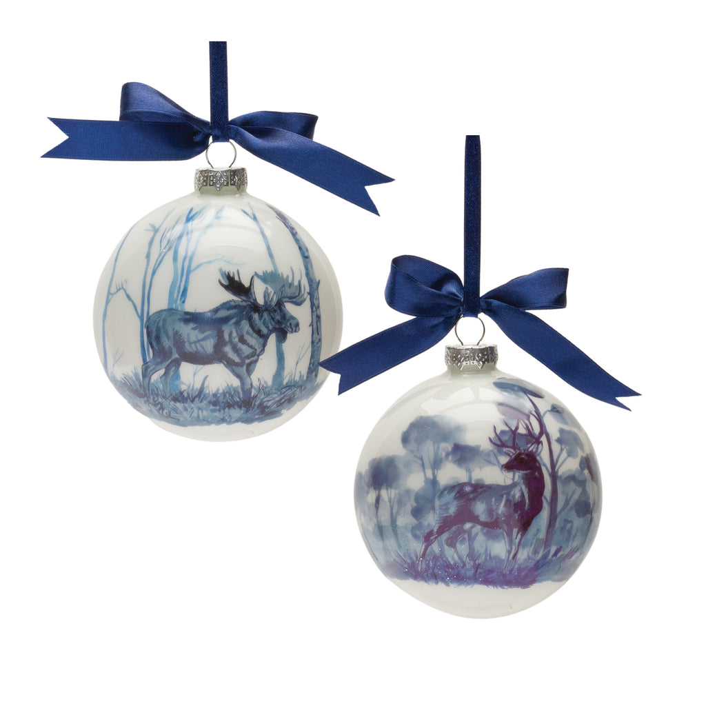 Woodland-Deer-and-Moose-Ball-Ornament-(Set-of-6)-Ornaments