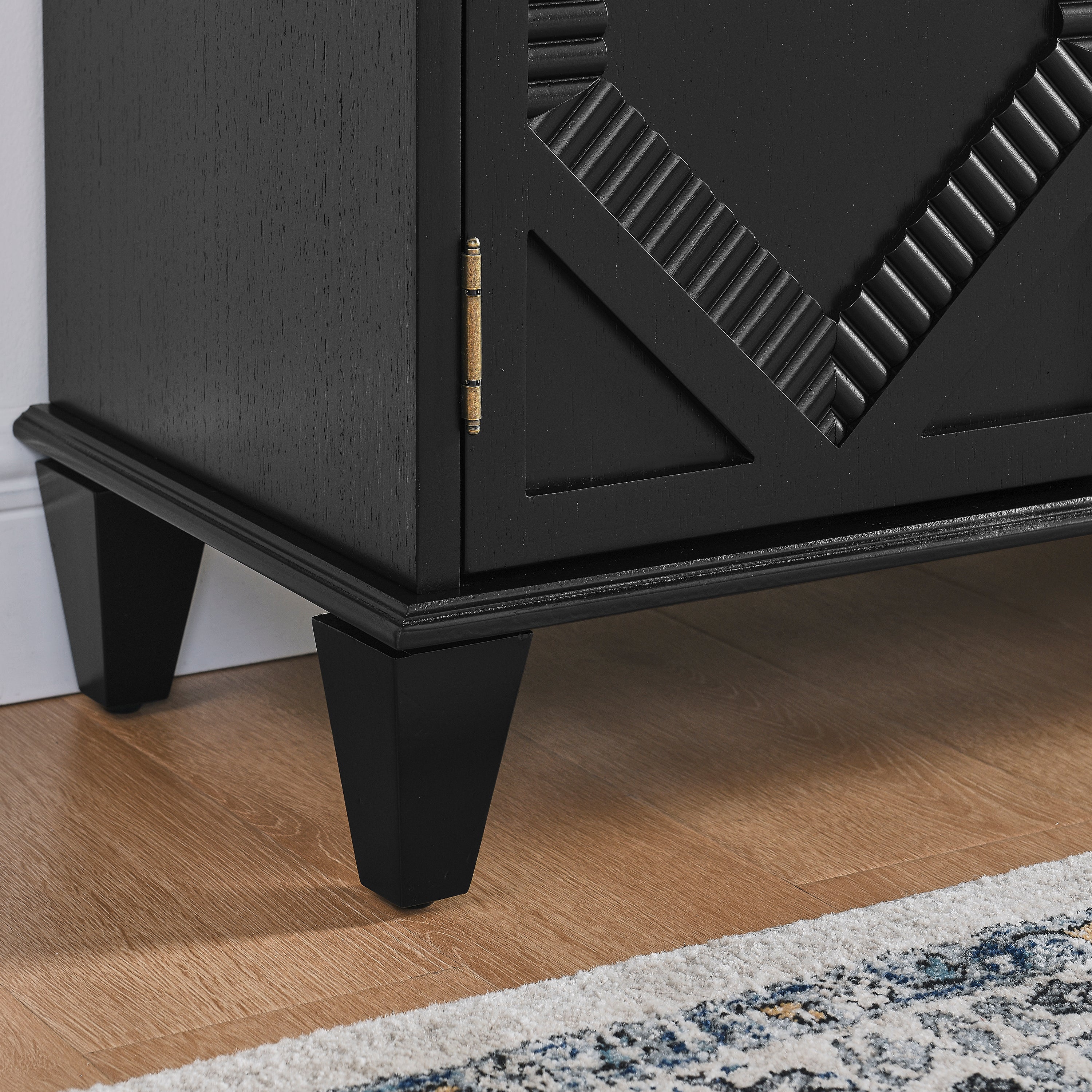 65.2' Mid Century Modern Geometric Accent Sideboard