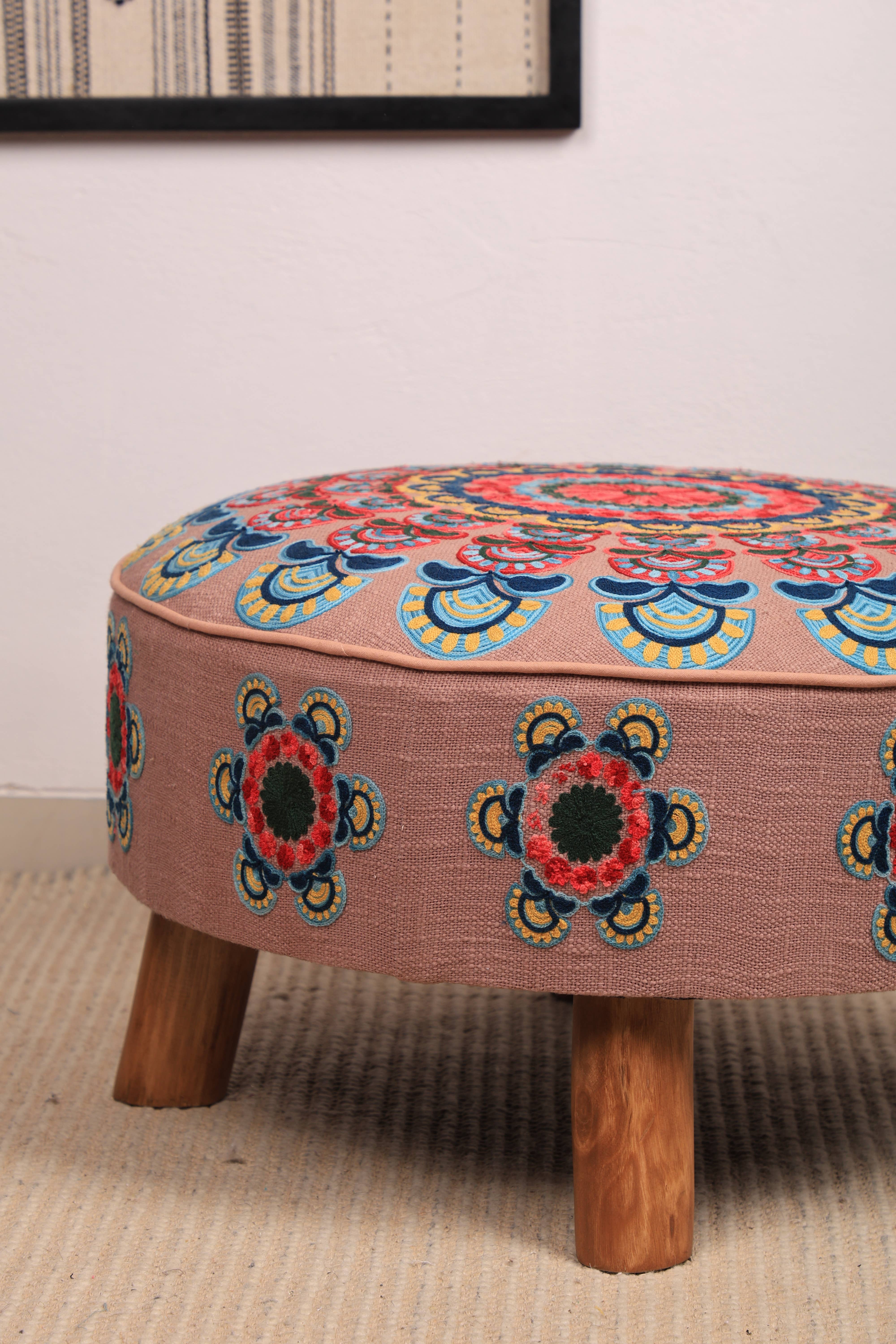 Mandala Slub Ottoman