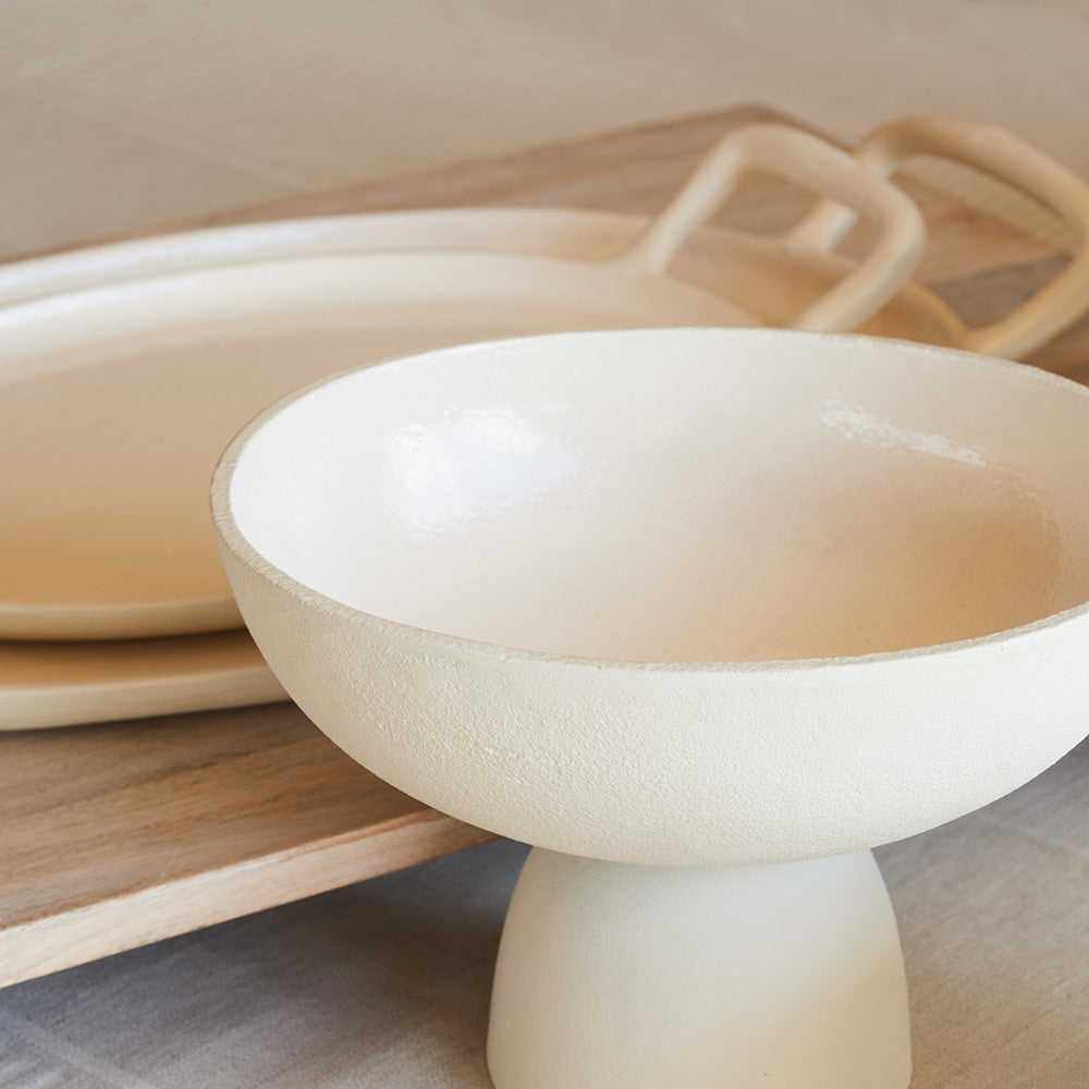Creme Bowl on Kitchen Counter