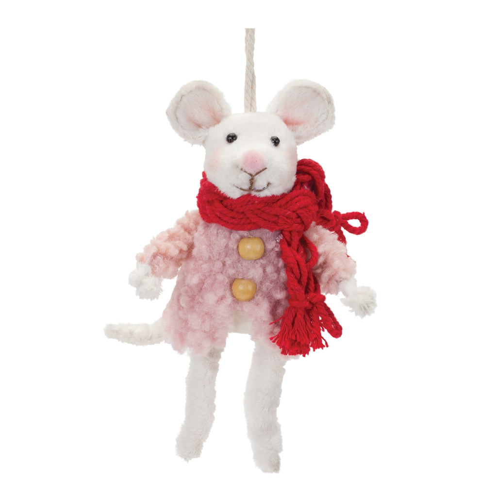 Winter Mouse Ornament (Set of 6)