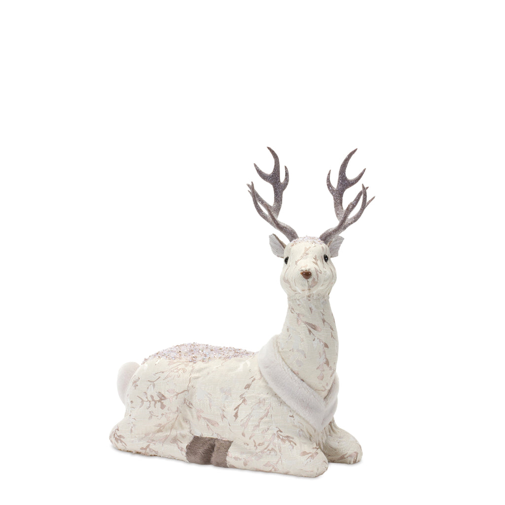 Plush Holiday Deer Decor (Set of 2)