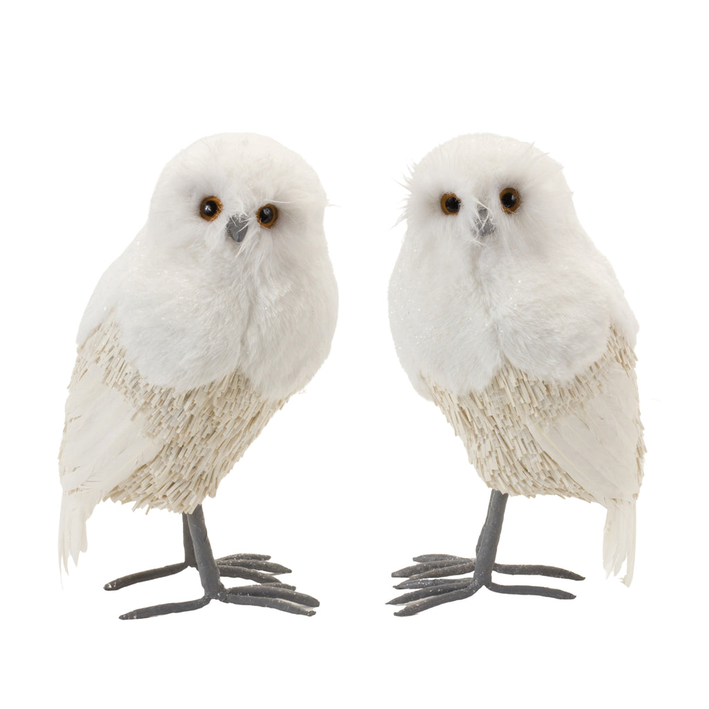 Winter-Owl-Decor-(Set-of-2)-Decor