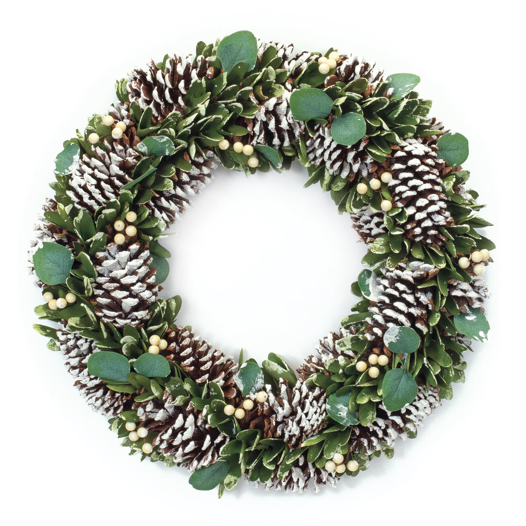 Cone and Berry Wreath 20"