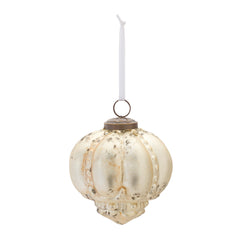 Distressed Gold Glass Ornament (Set of 6)