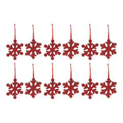 Fir Wood Snowflake Ornament (Set of 12)