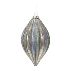 Ribbed Glass Ornament (Set of 6)