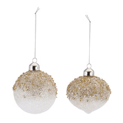 Beaded Ombre Glass Ornament (Set of 12)