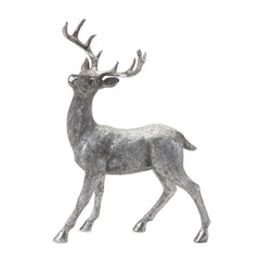 Silver Deer Statue (Set of 2)